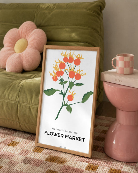SENT Studio - Botanical Poster No. 7 - framed print in a styled room