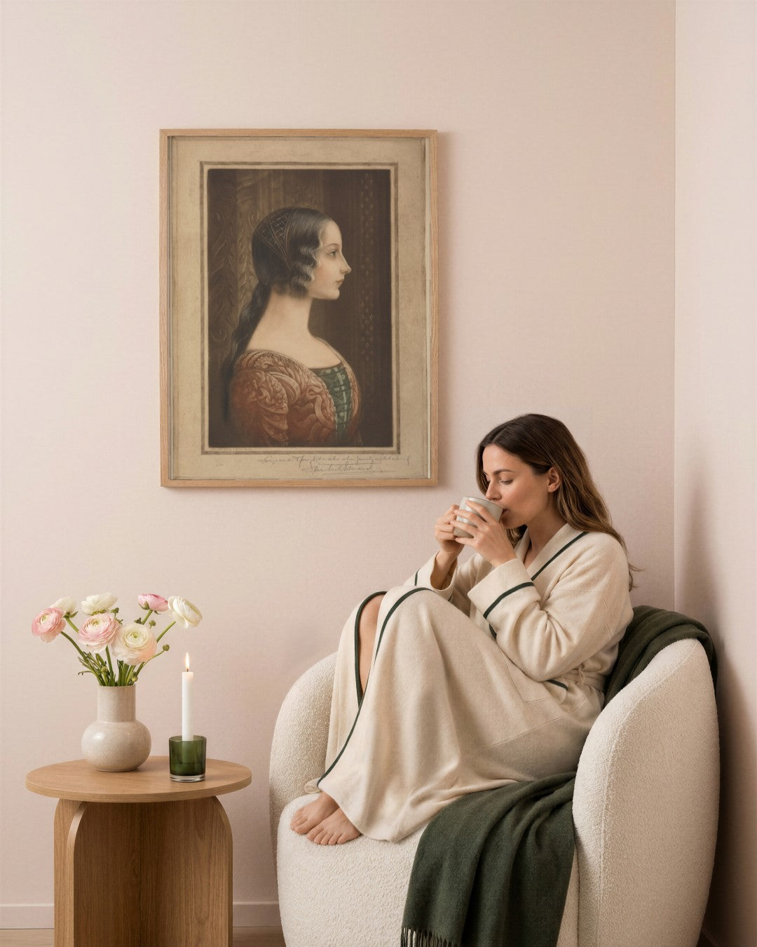 Renaissance Masters - Renaissance Masterpiece No. 127 - framed print in a styled room