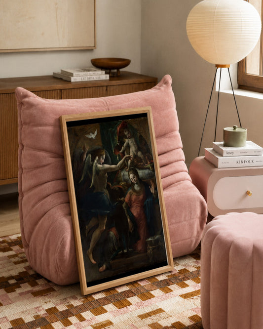 Renaissance Masters - Renaissance Masterpiece No. 115 - framed print in a styled room