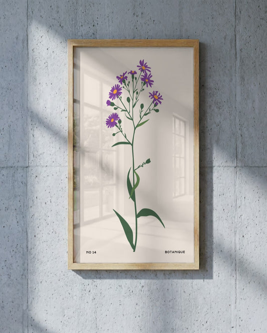 SENT Studio - Botanical Poster No. 6 - framed print in a styled room