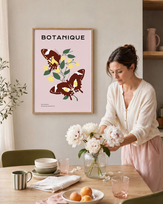 SENT Studio - Botanical Poster No. 60 - framed print in a styled room