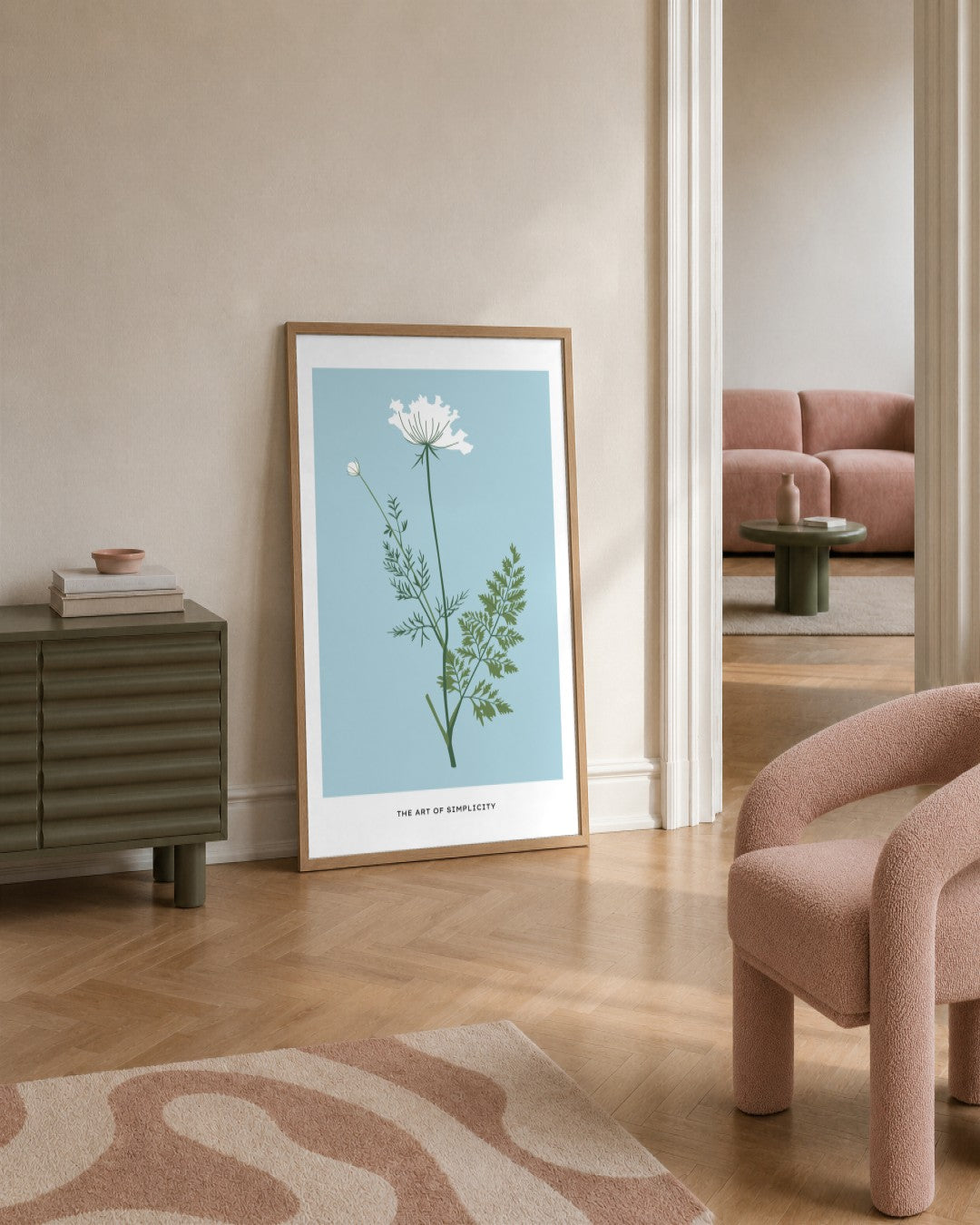 SENT Studio - Botanical Poster No. 24 - framed print in a styled room