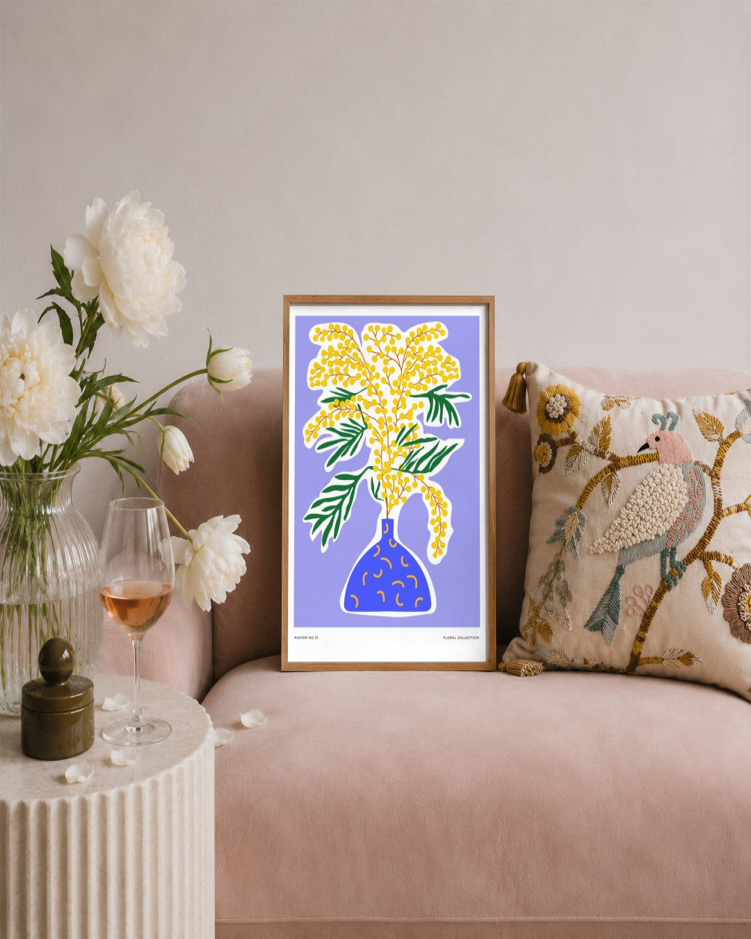 SENT Studio - Aesthetic Poster No. 19 - framed print in a styled room