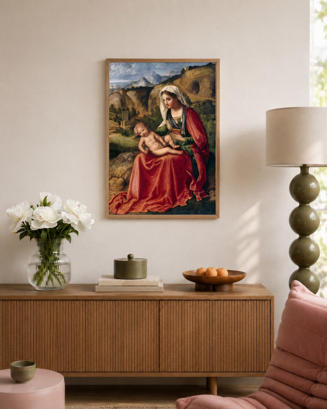 Renaissance Masters - Renaissance Masterpiece No. 284 - framed print in a styled room