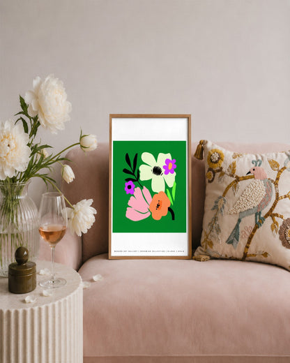 SENT Studio - Artistic Poster No. 2 - framed print in a styled room