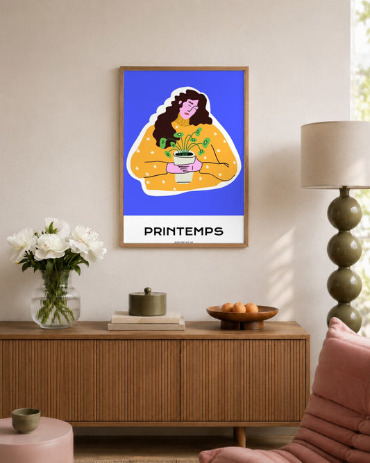 SENT Studio - Aesthetic Poster No. 20 - framed print in a styled room