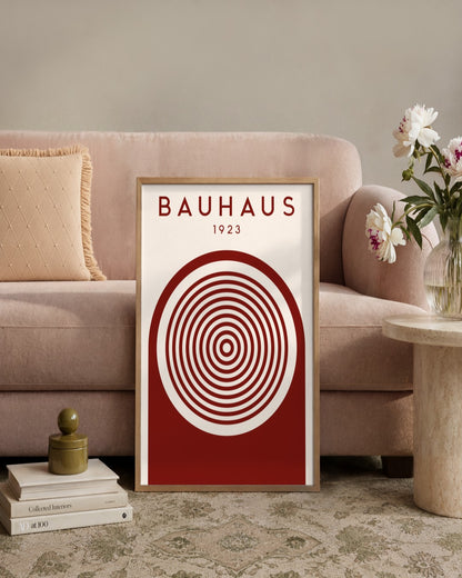 Bauhaus - Poster No. 49 - framed print in a styled room