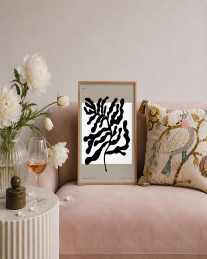 SENT Studio - Bohemian Poster No. 87 - framed print in a styled room