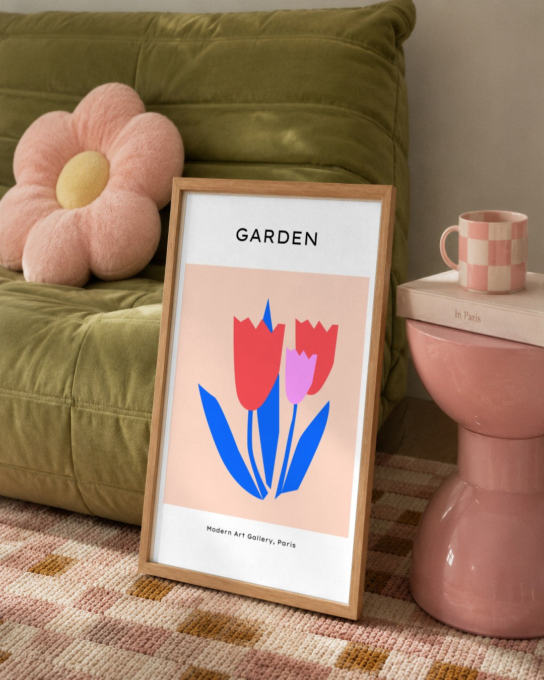 SENT Studio - Abstract Poster No. 31 - framed print in a styled room