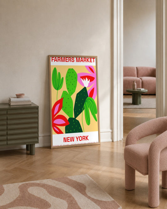 SENT Studio - Artistic Poster No. 50 - framed print in a styled room
