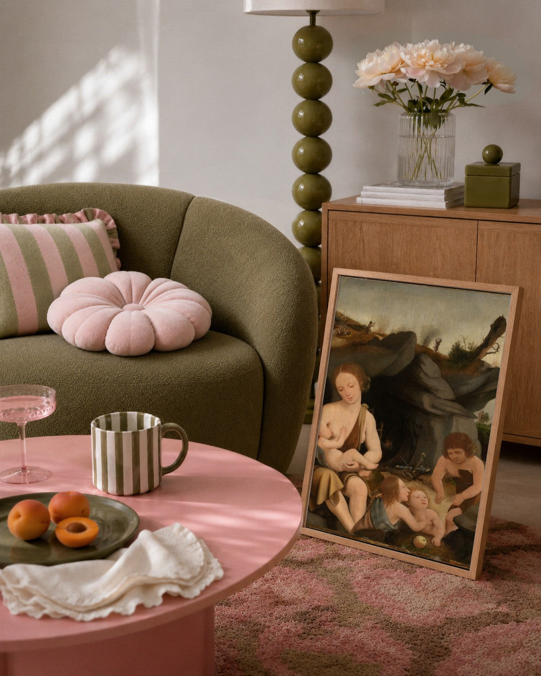 Renaissance Masters - Renaissance Masterpiece No. 99 - framed print in a styled room