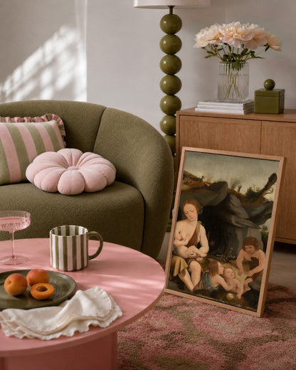 Renaissance Masters - Renaissance Masterpiece No. 99 - framed print in a styled room