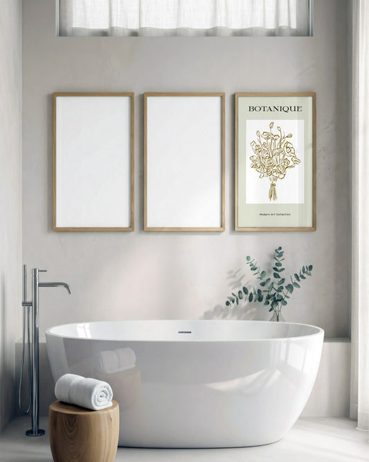 SENT Studio - Blooming Flowers Poster No. 18 - framed print in a styled room