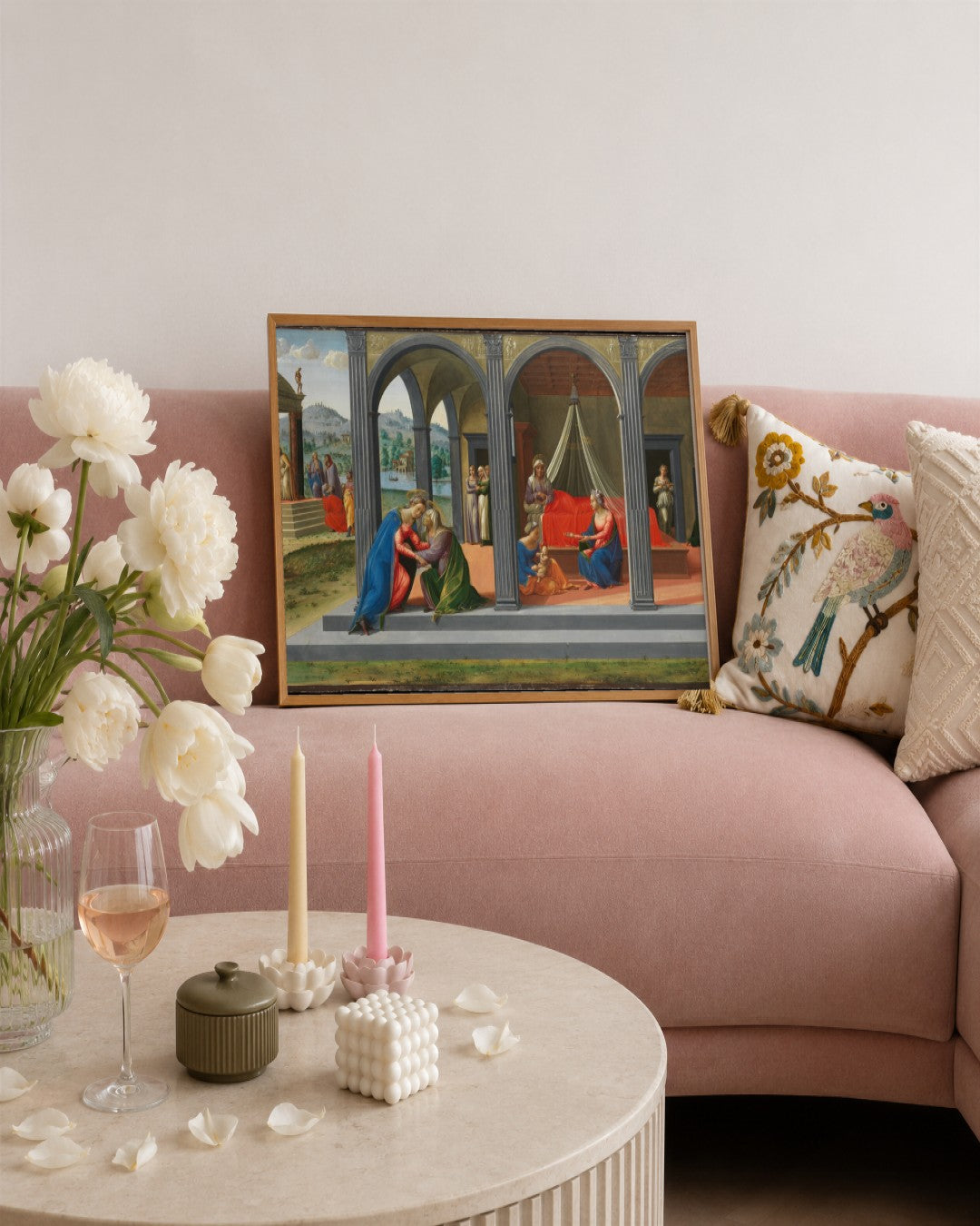 Renaissance Masters - Renaissance Masterpiece No. 157 - framed print in a styled room