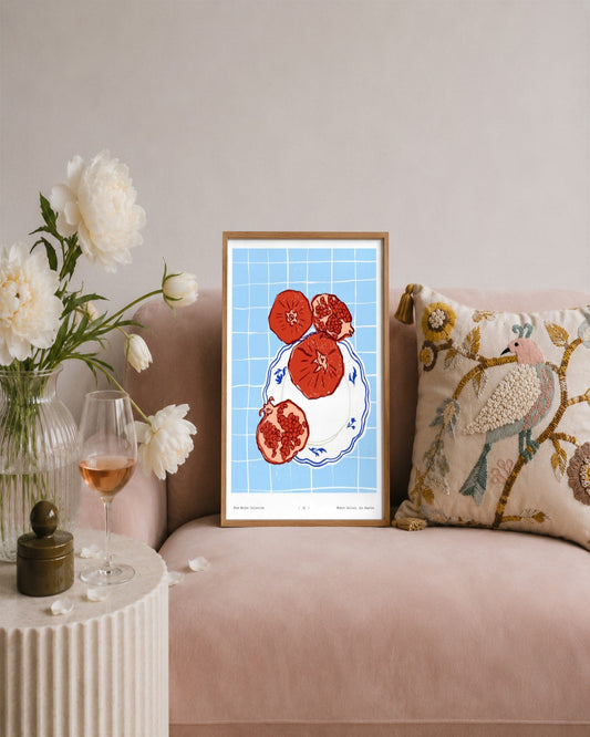 SENT Studio - Cravings Poster No. 26 - framed print in a styled room