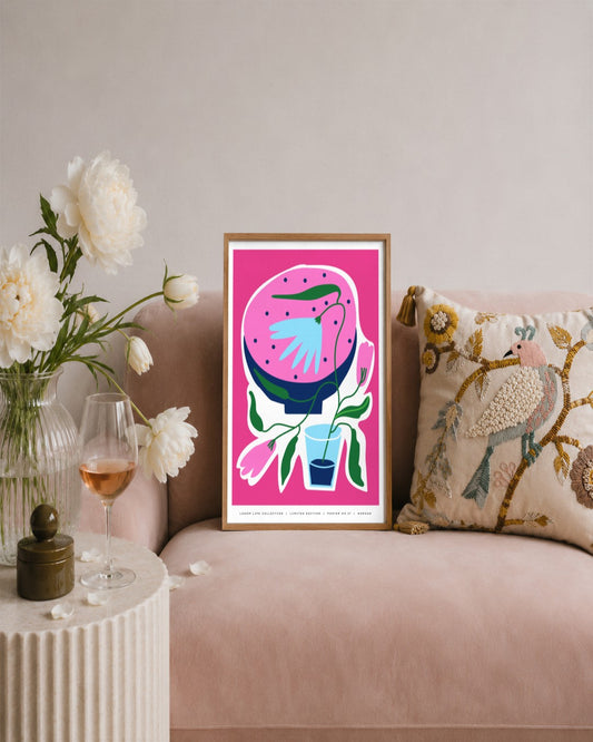 SENT Studio - Aesthetic Poster No. 37 - framed print in a styled room