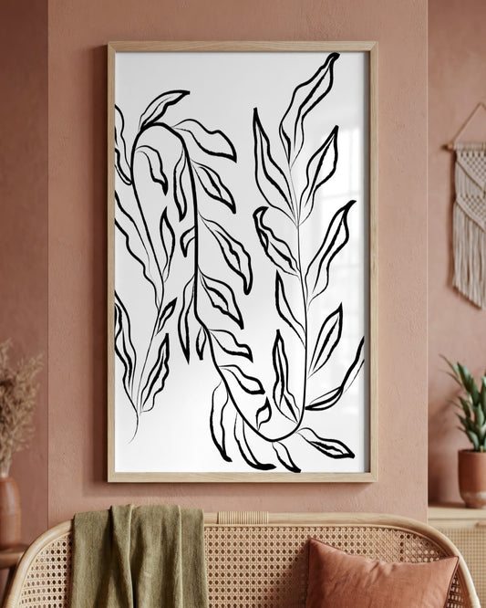 SENT Studio - Bohemian Poster No. 26 - framed print in a styled room