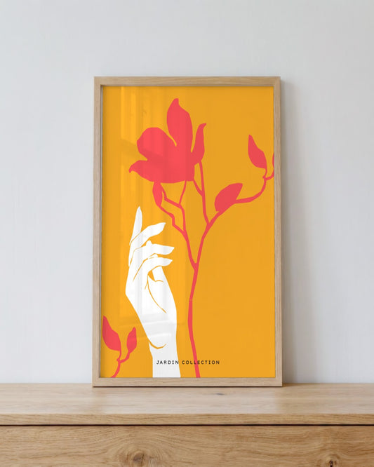SENT Studio - Abstract Poster No. 33 - framed print in a styled room