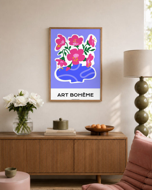 SENT Studio - Aesthetic Poster No. 36 - framed print in a styled room