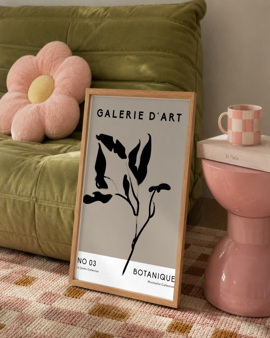 SENT Studio - Bohemian Poster No. 2 - framed print in a styled room
