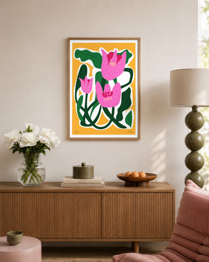 SENT Studio - Aesthetic Poster No. 14 - framed print in a styled room