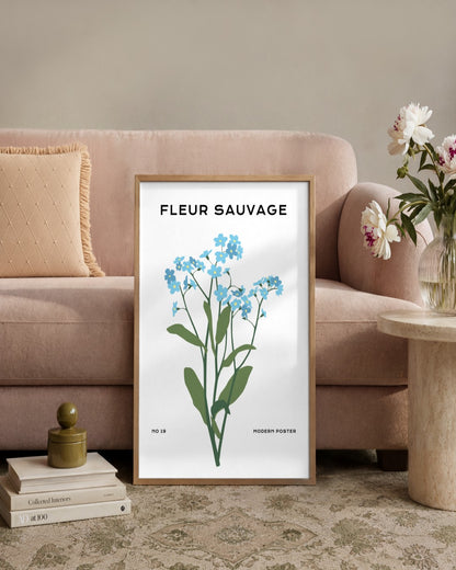 SENT Studio - Botanical Poster No. 3 - framed print in a styled room