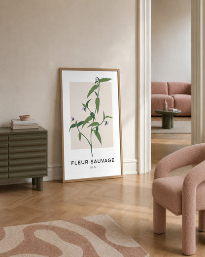 SENT Studio - Botanical Poster No. 58 - framed print in a styled room