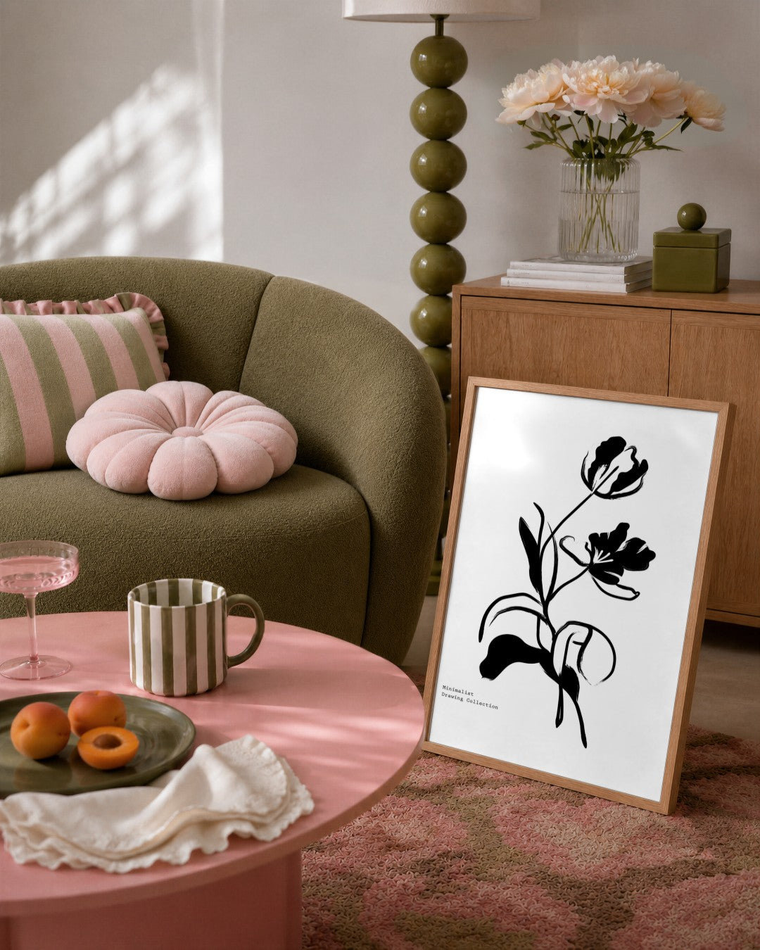 SENT Studio - Bohemian Poster No. 30 - framed print in a styled room