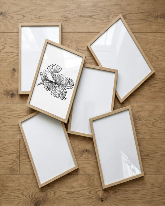 SENT Studio - Blooming Flowers Poster No. 23 - framed print in a styled room