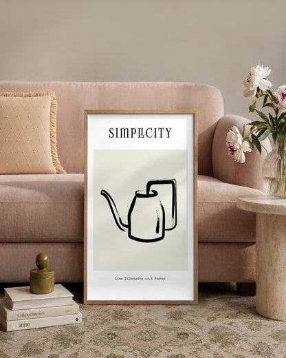 SENT Studio - Bohemian Poster No. 99 - framed print in a styled room