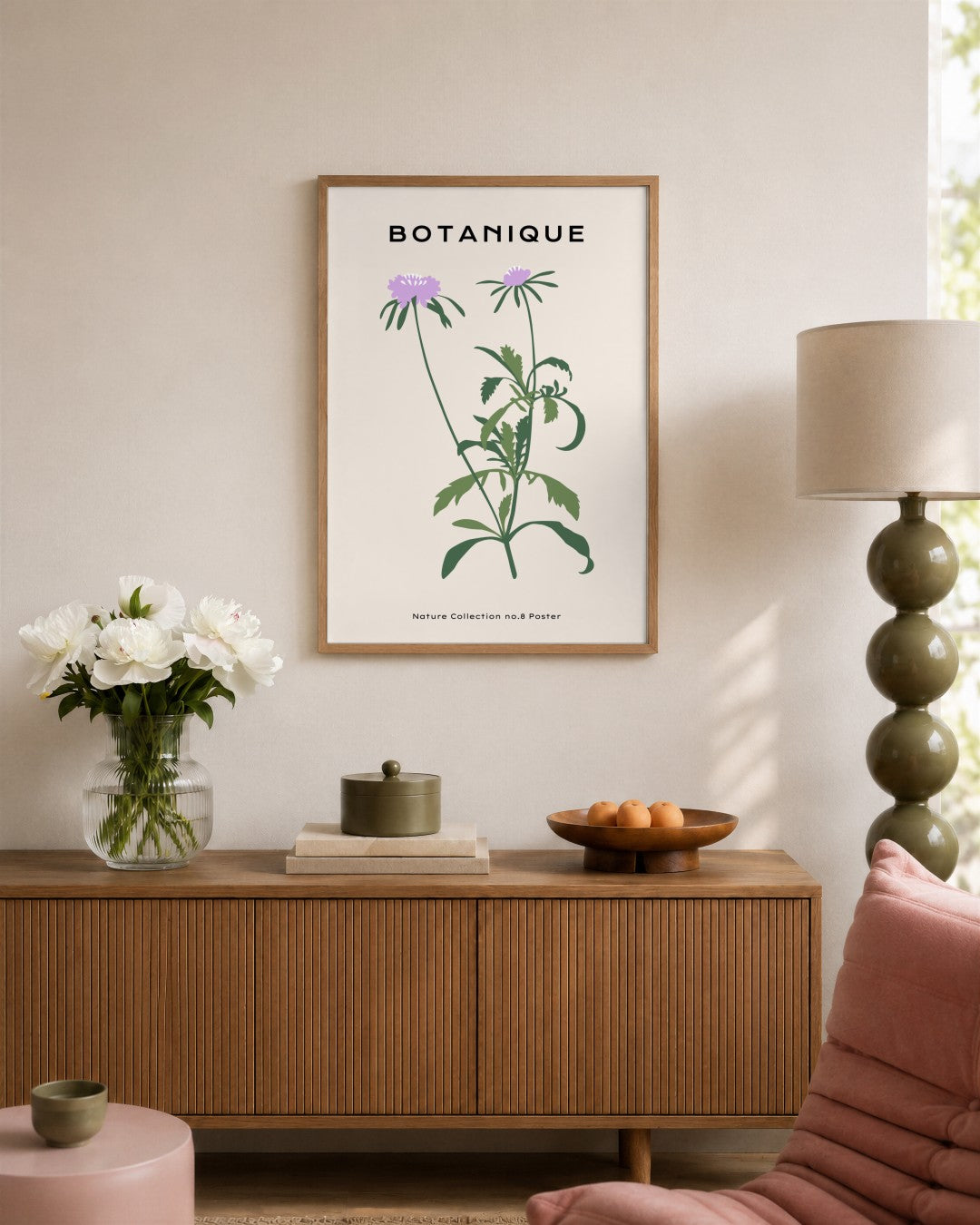 SENT Studio - Botanical Poster No. 53 - framed print in a styled room