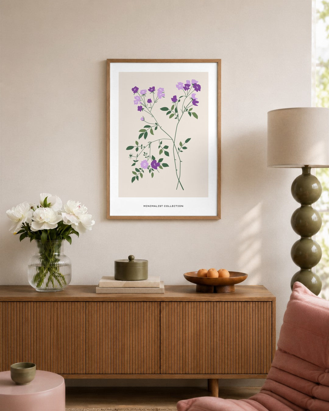 SENT Studio - Botanical Poster No. 56 - framed print in a styled room