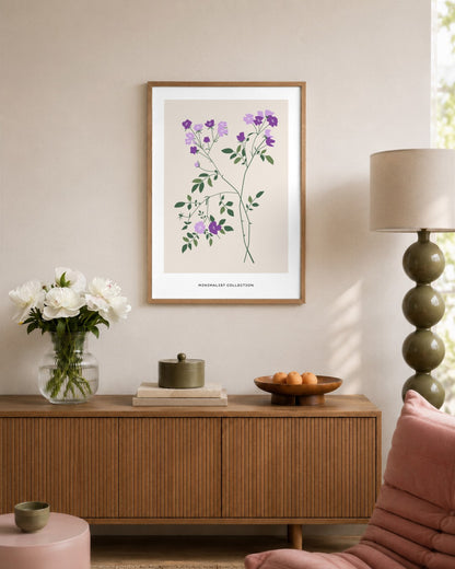 SENT Studio - Botanical Poster No. 56 - framed print in a styled room