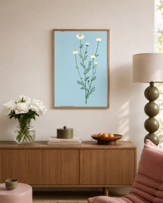 SENT Studio - Botanical Poster No. 12 - framed print in a styled room