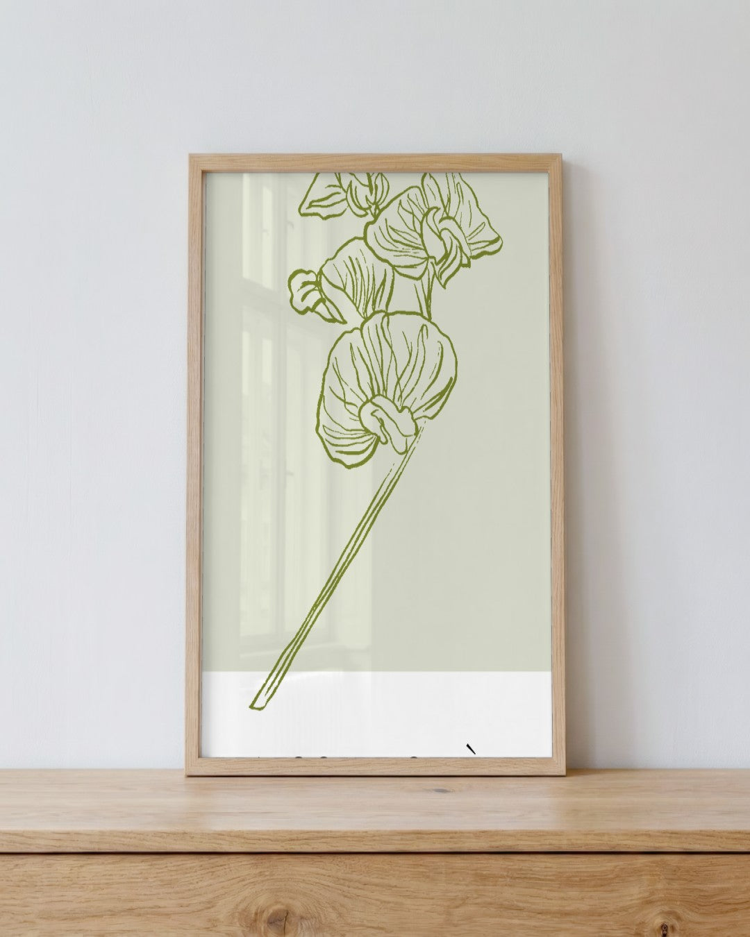 SENT Studio - Blooming Flowers Poster No. 27 - framed print in a styled room