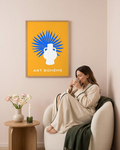 SENT Studio - Abstract Poster No. 28 - framed print in a styled room