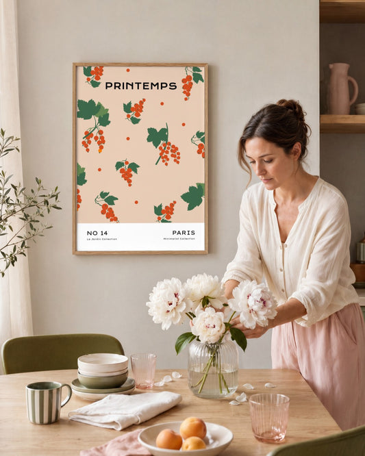 SENT Studio - Botanical Poster No. 64 - framed print in a styled room