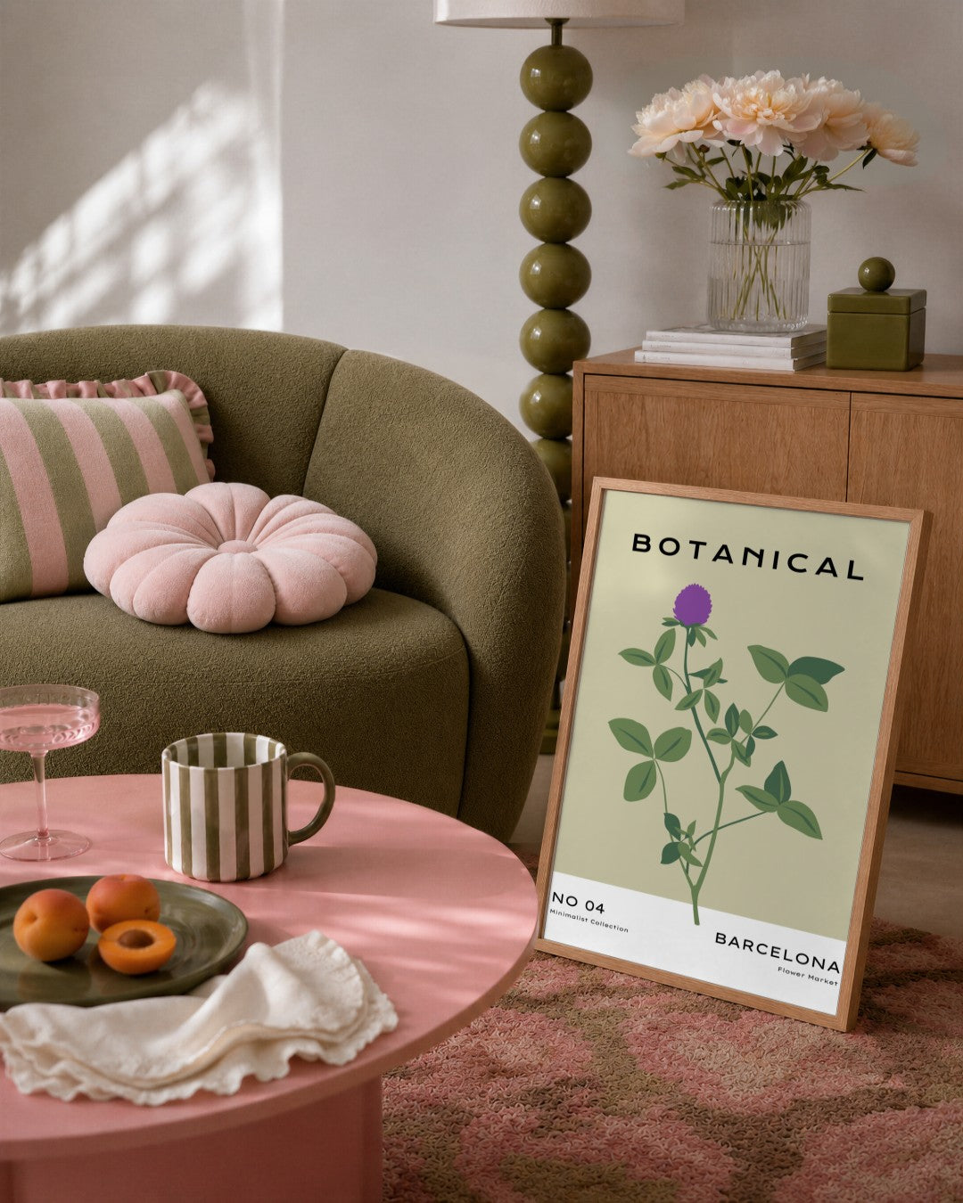 SENT Studio - Botanical Poster No. 29 - framed print in a styled room