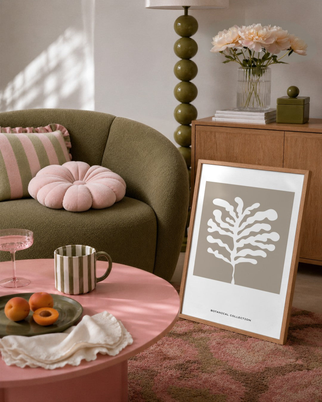 SENT Studio - Bohemian Poster No. 41 - framed print in a styled room