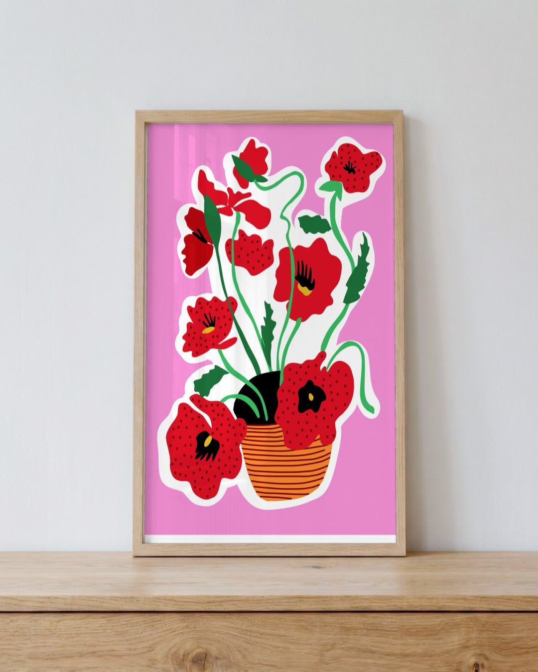 SENT Studio - Aesthetic Poster No. 49 - framed print in a styled room
