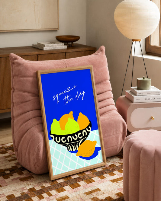 SENT Studio - Artistic Poster No. 5 - framed print in a styled room