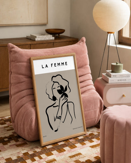 SENT Studio - Bohemian Poster No. 72 - framed print in a styled room