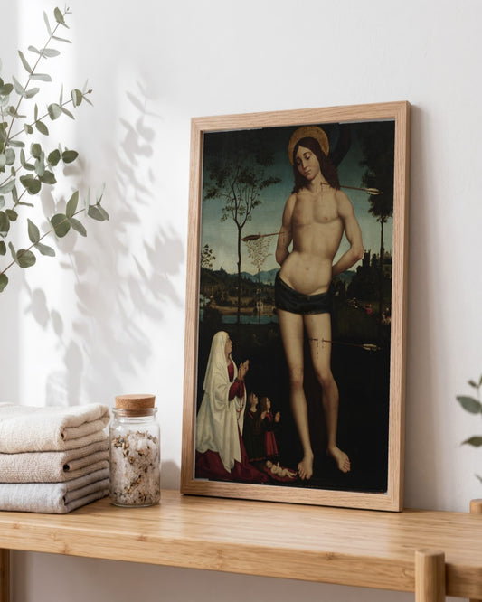 Renaissance Masters - Renaissance Masterpiece No. 56 - framed print in a styled room