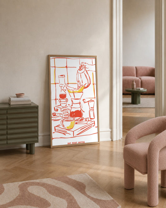 SENT Studio - Cravings Poster No. 42 - framed print in a styled room
