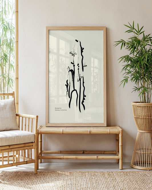 SENT Studio - Bohemian Poster No. 50 - framed print in a styled room