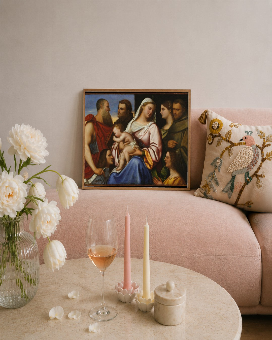 Renaissance Masters - Renaissance Masterpiece No. 153 - framed print in a styled room