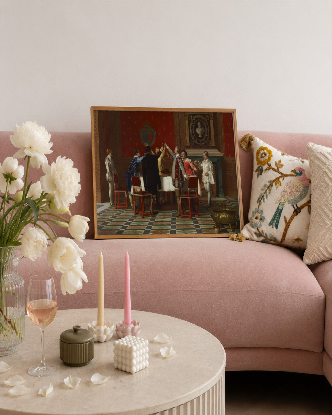 Renaissance Masters - Renaissance Masterpiece No. 75 - framed print in a styled room