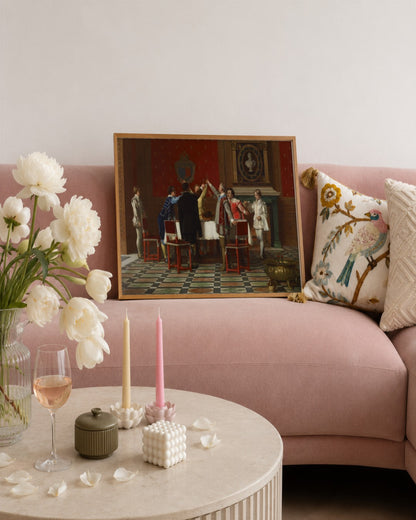 Renaissance Masters - Renaissance Masterpiece No. 75 - framed print in a styled room