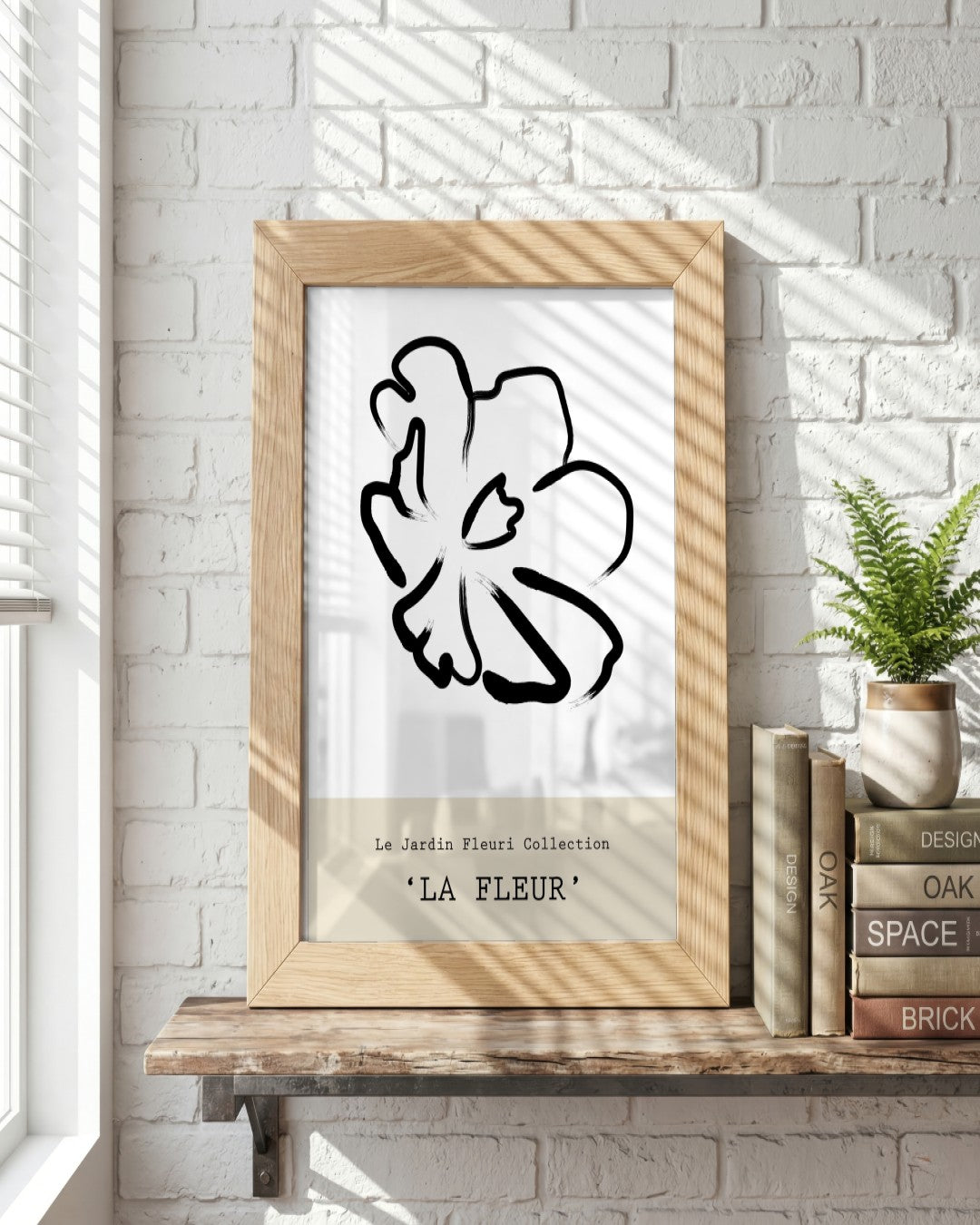 SENT Studio - Bohemian Poster No. 46 - framed print in a styled room