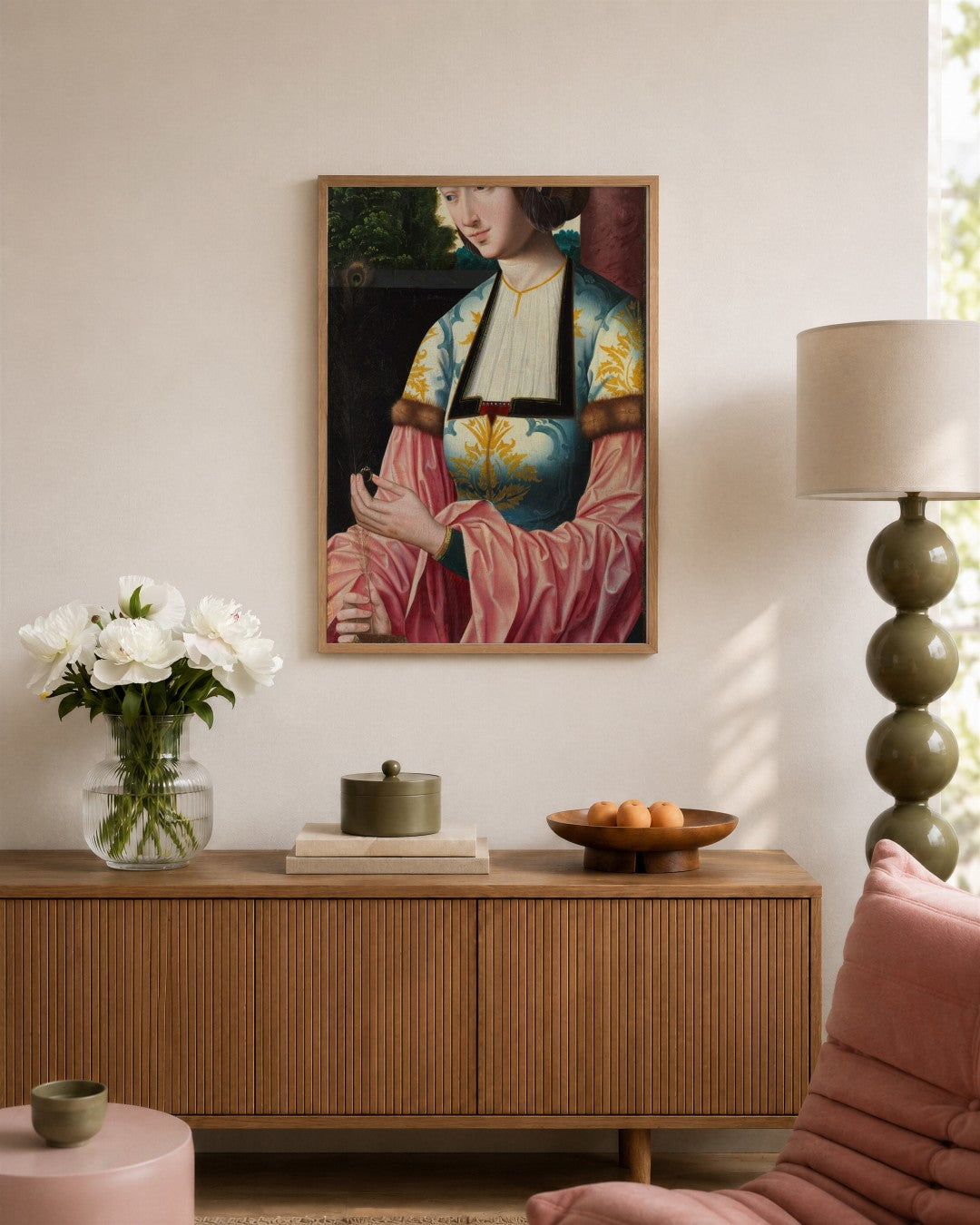 Renaissance Masters - Renaissance Masterpiece No. 112 - framed print in a styled room